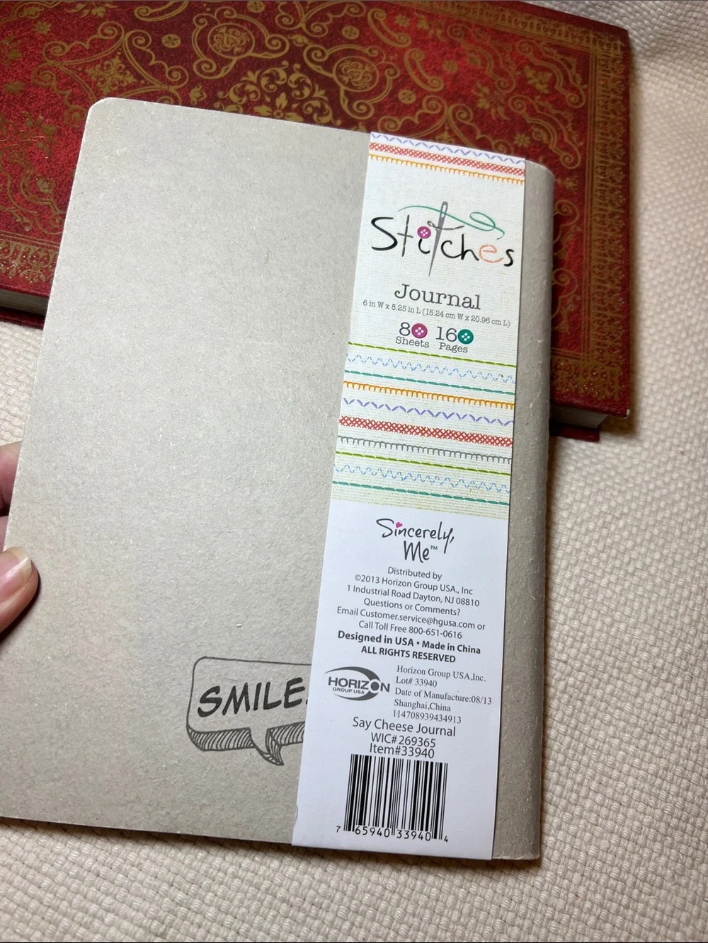 Gray 'Say Cheese' Camera Notebook - Gray